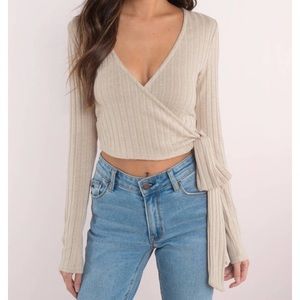 Wrap crop top